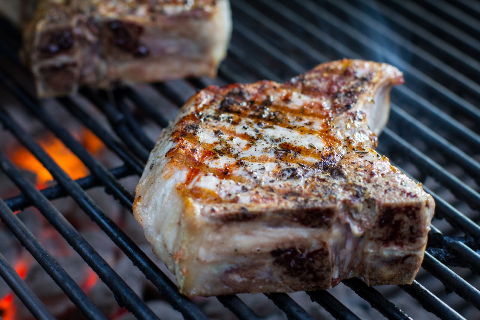 Pork chops on 2025 weber gas grill